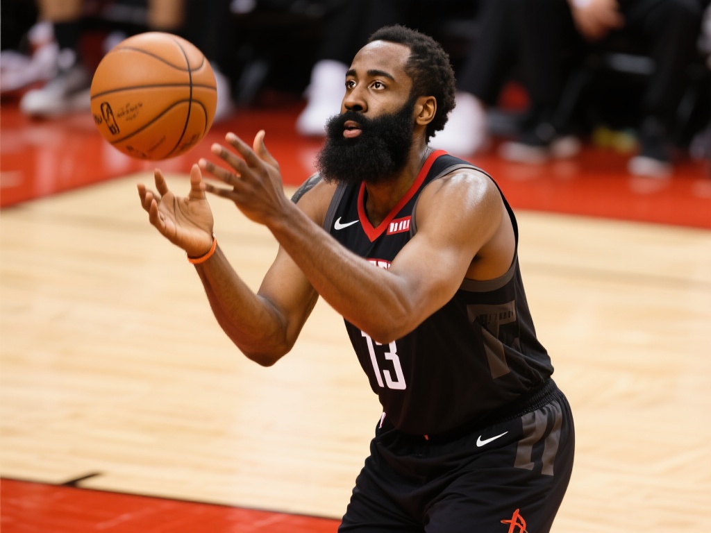 哈登罚篮失准 布劳恩半场三分惊艳命中